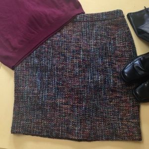 LOFT tweed skirt